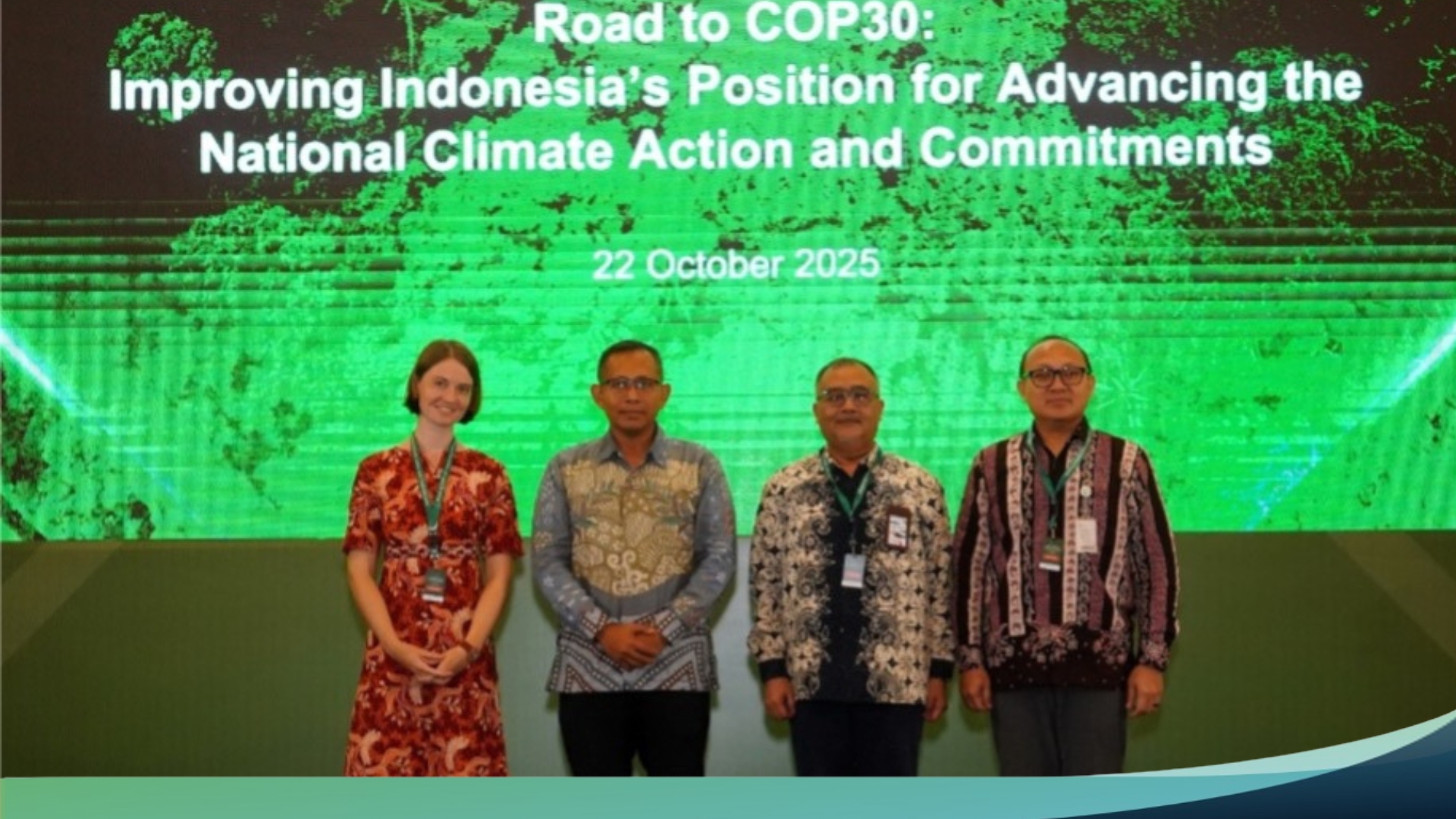 The keynote speakers from the Ministry of Environment, the Ministry of National Development Planning, and the German embassy